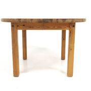 Table de salle à manger scandinave en pin, Suède, 1970