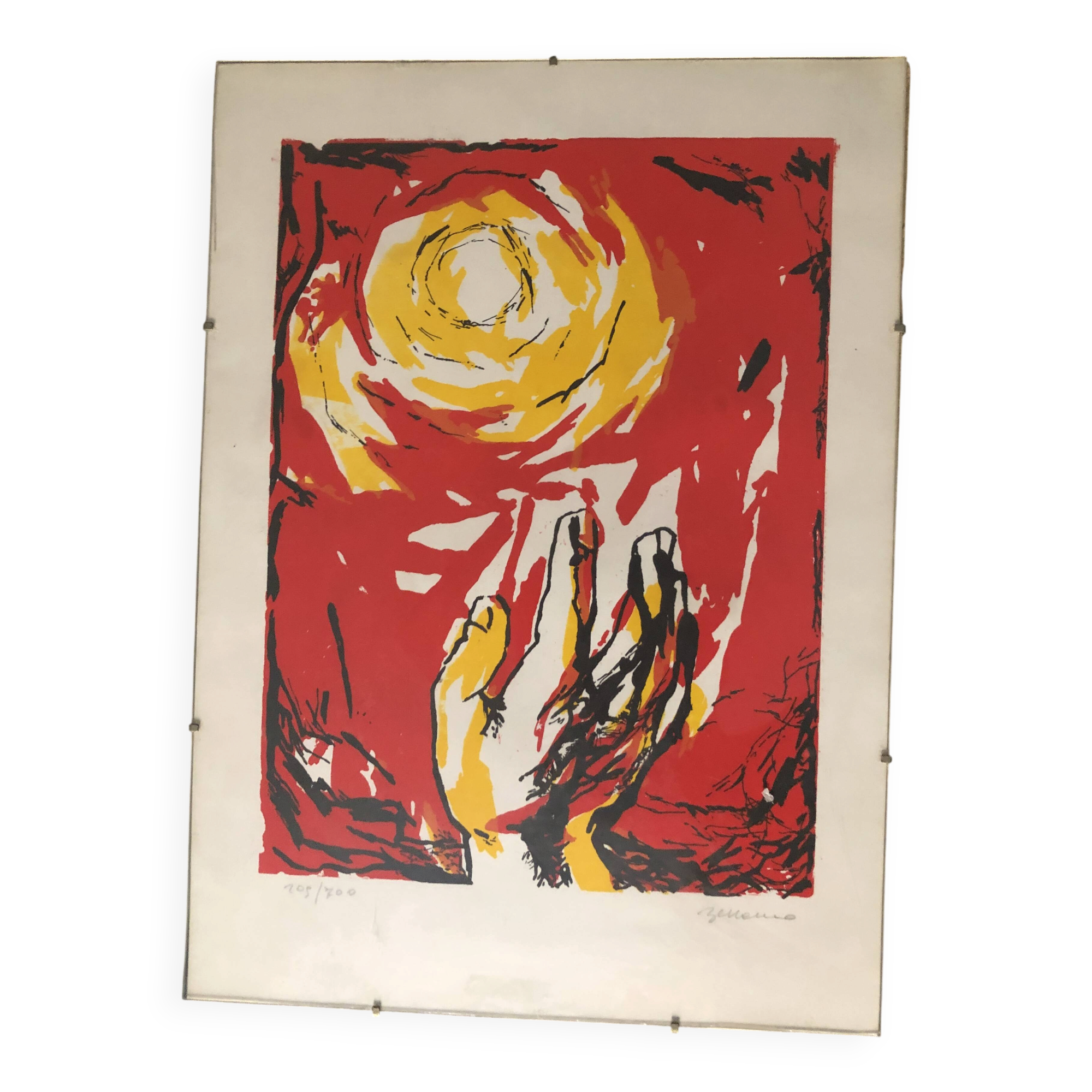 Illustration colorée signée numérotée