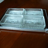 Servant - tray with 4 dishes deco mirror