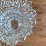 Grand vase vintage en verre ciselé