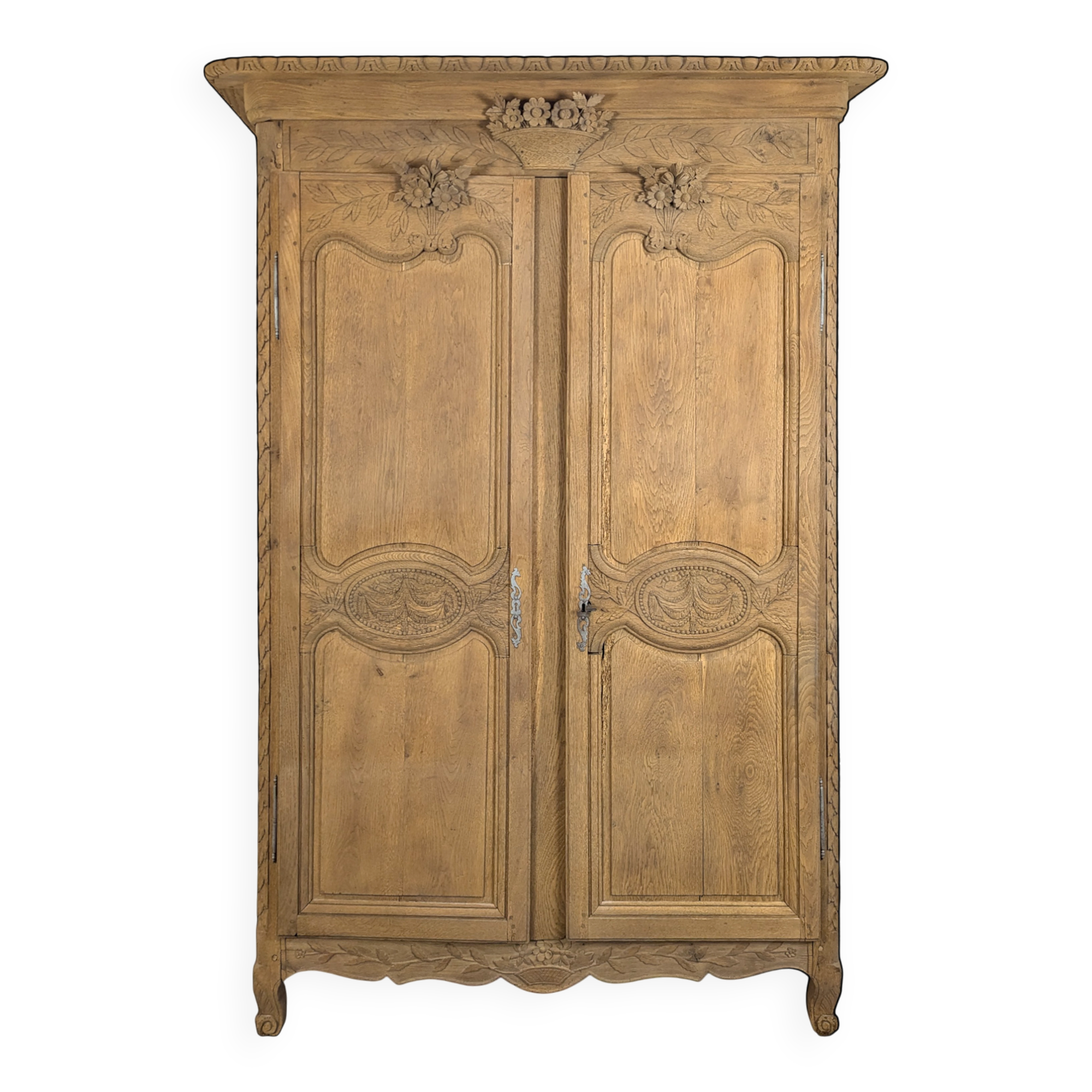 Norman wedding wardrobe in stripped oak
