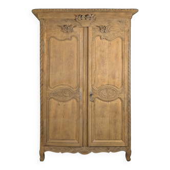 Norman wedding wardrobe in stripped oak