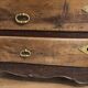 Antique curved walnut chest of drawers – 4 drawers