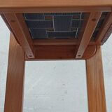 Elm and leather chairs, 80