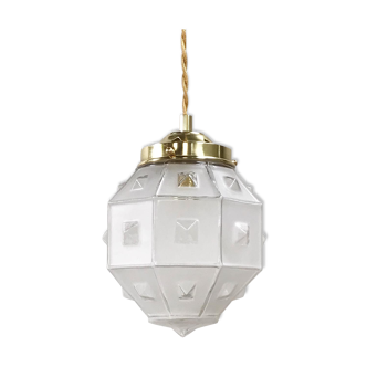 Suspension globe à facettes