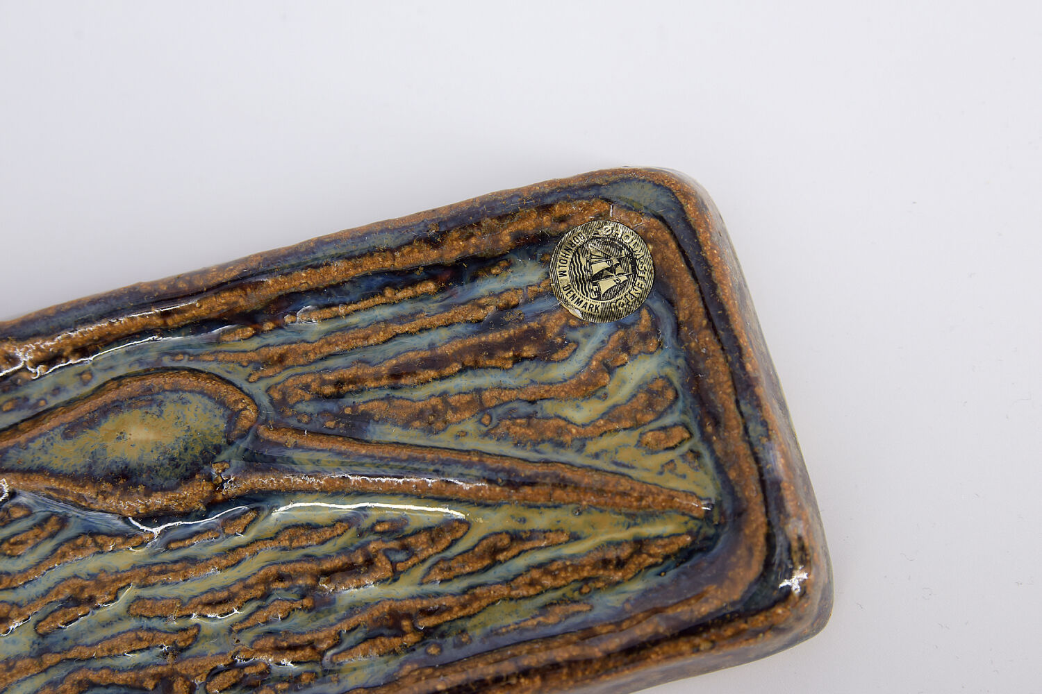 Scandinavian decorative ceramic relief by Svend Åage Jensen for Søholm, 1960s