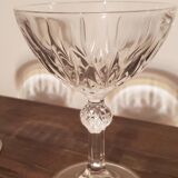 Crystal champagne glasses