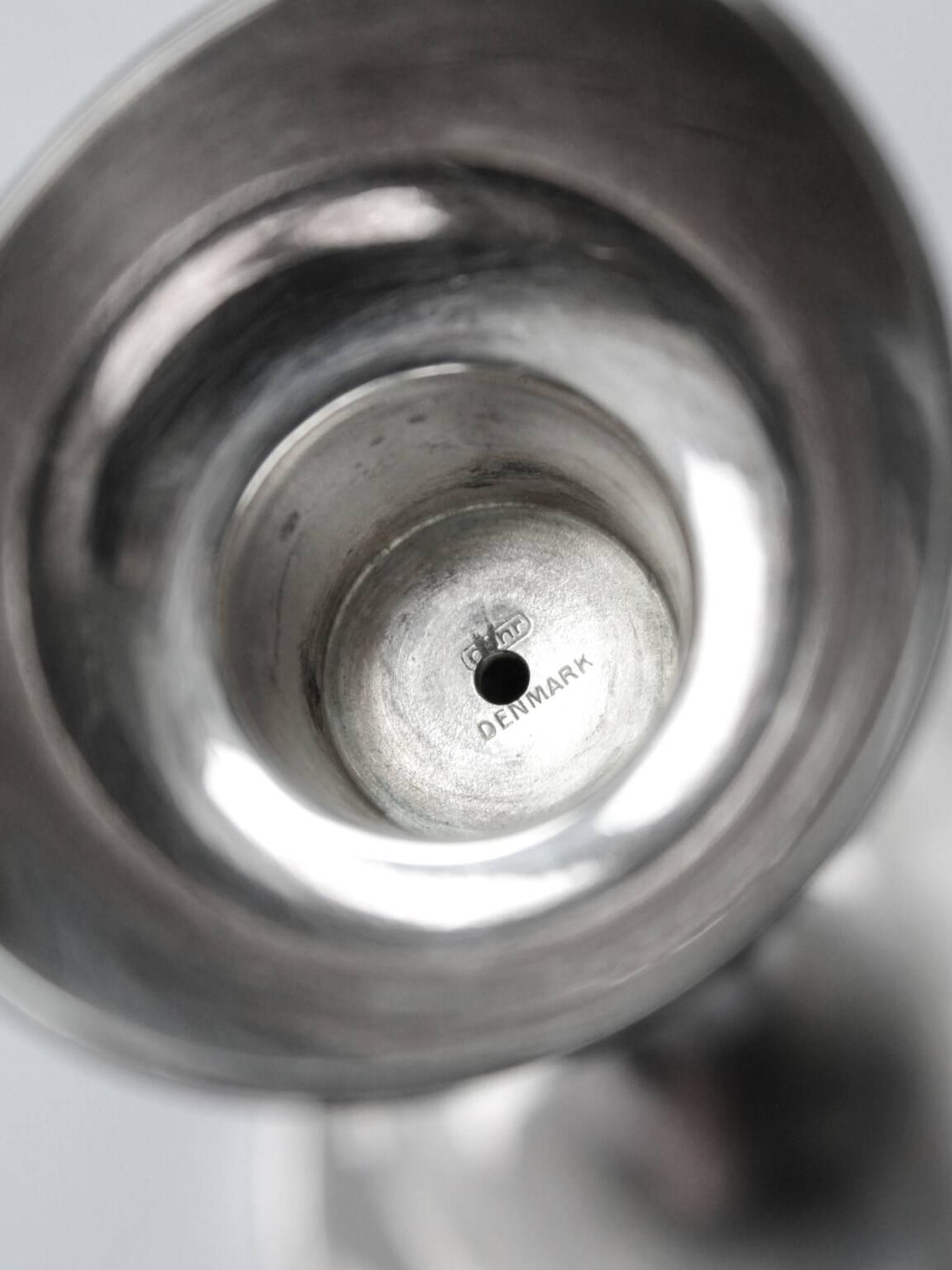 Chandelier Cohr plaqué argent, Danemark, années 1960