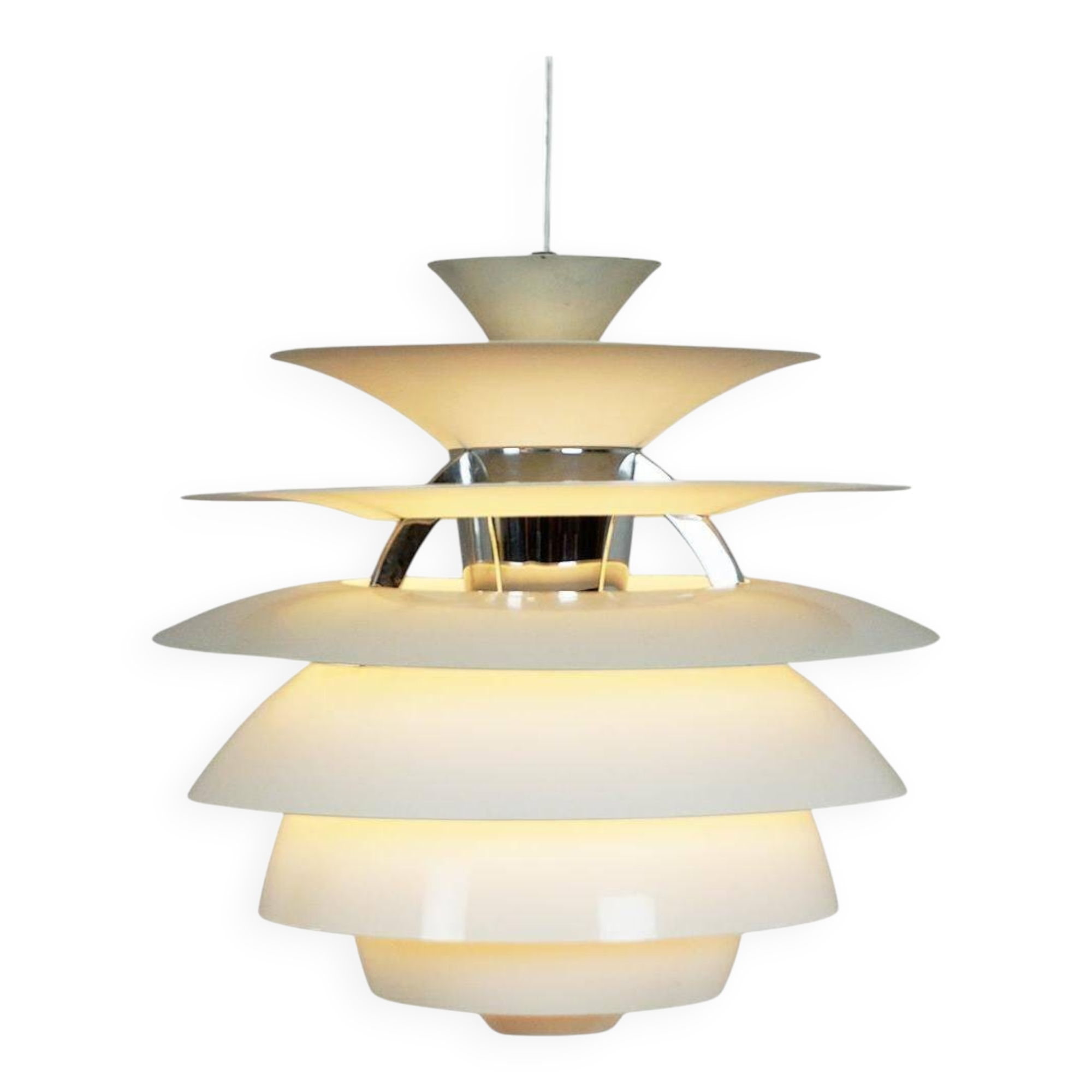 White Snowball pendant lamp by Poul Henningsen for Poulsen, Denmark