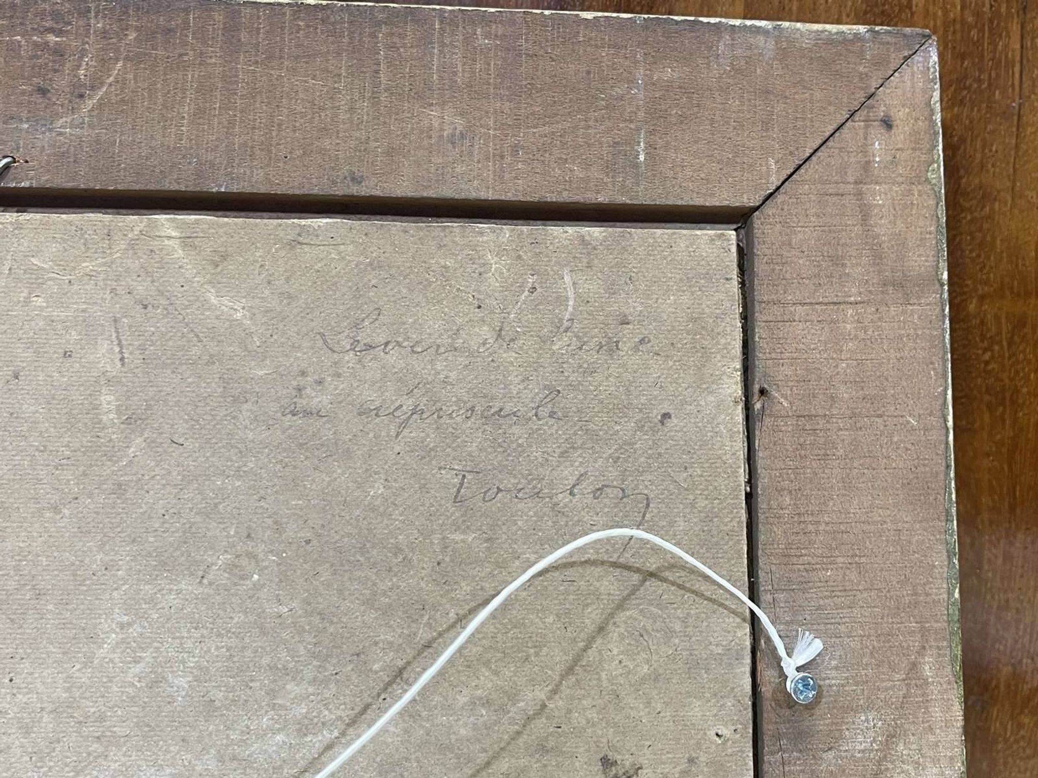 Marine, Huile sur toile signée Victorès