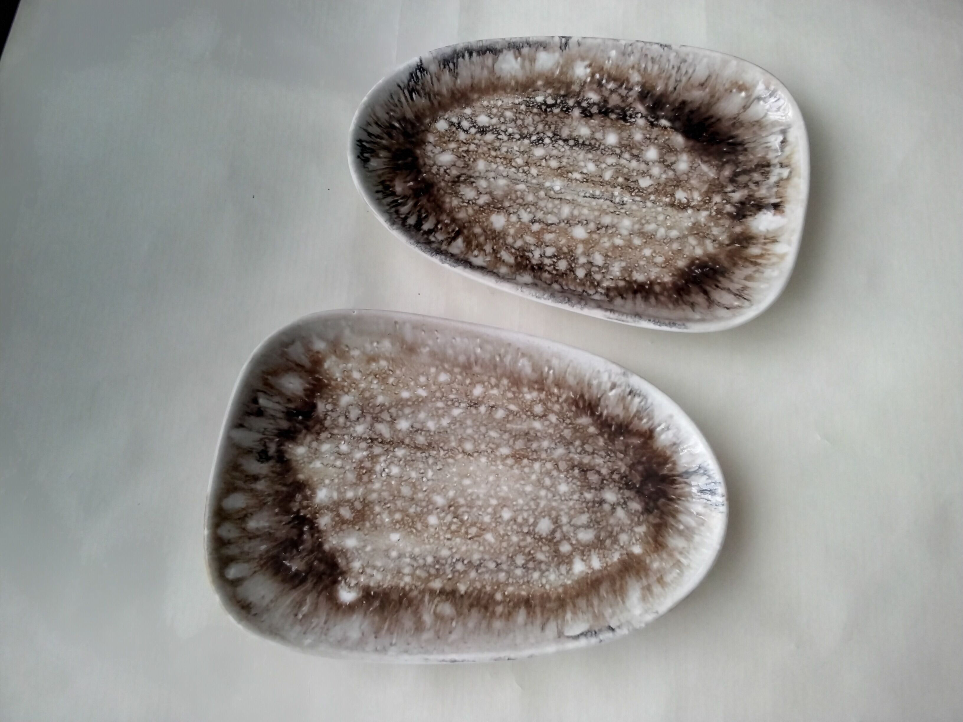 2 Niderviller ceramic raviers Ecume model