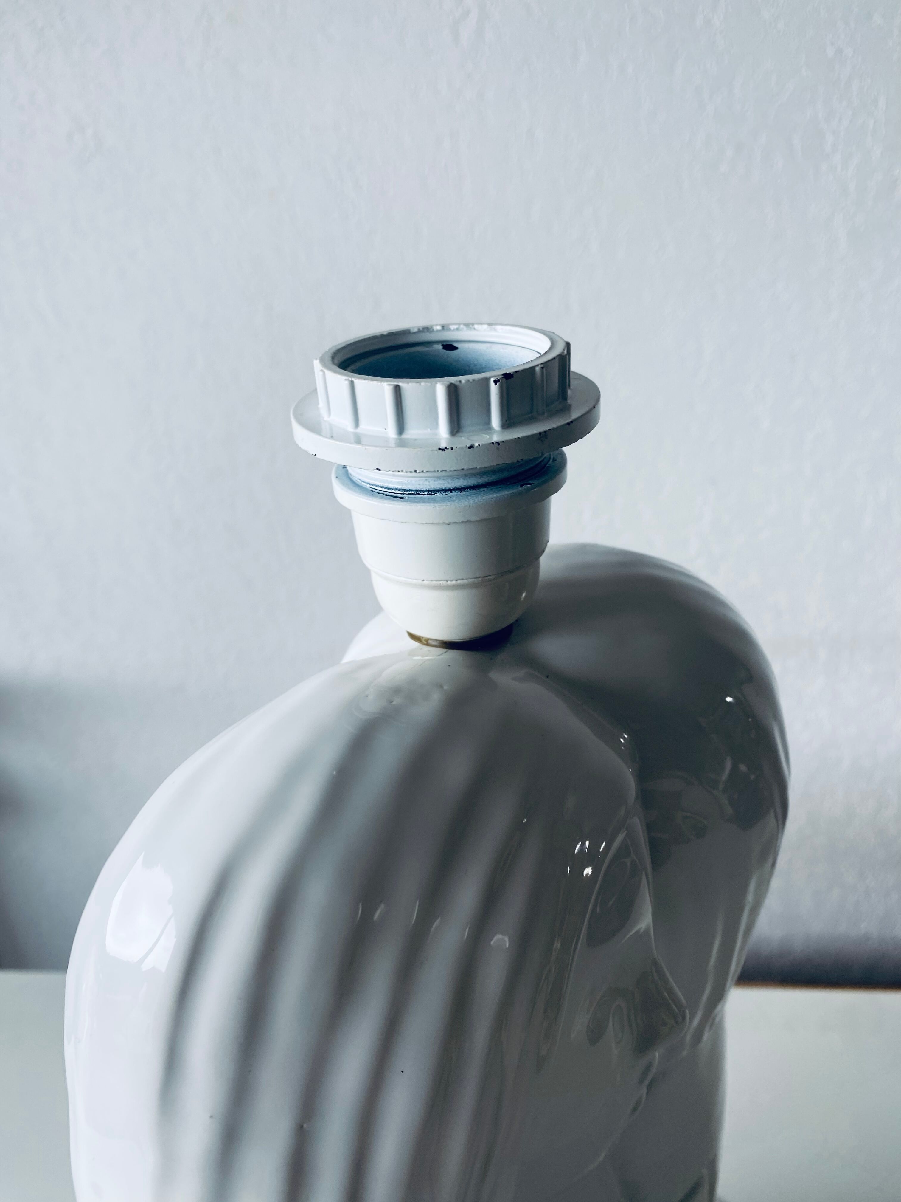 Ceramic entwined couple lamp