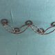 Vintage wrought iron coat/patère with 5 hooks