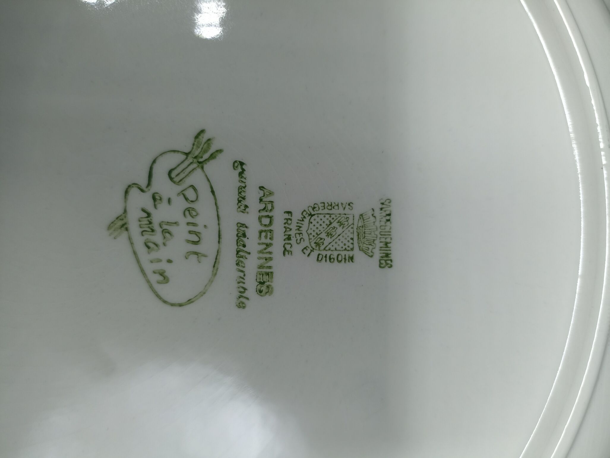 5 mismatched plates Digoin-Sarreguemines