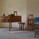 Large Danish drawing cabinet from the mid-century in pine and beech, 1960s.