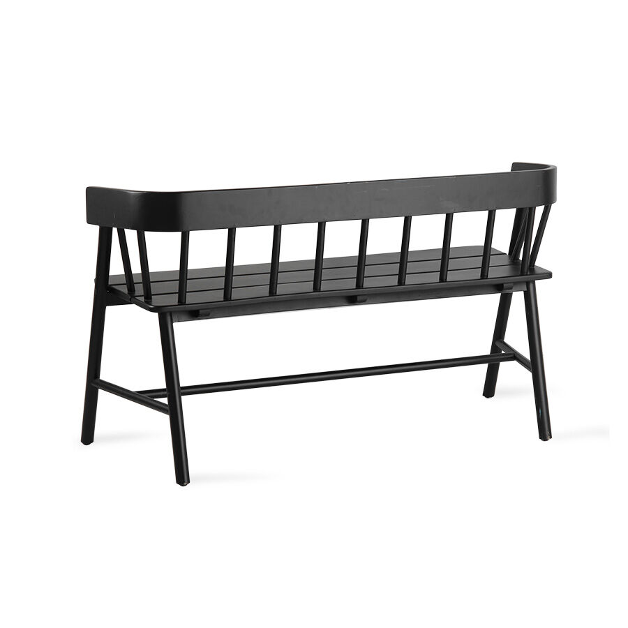 Bench with black back