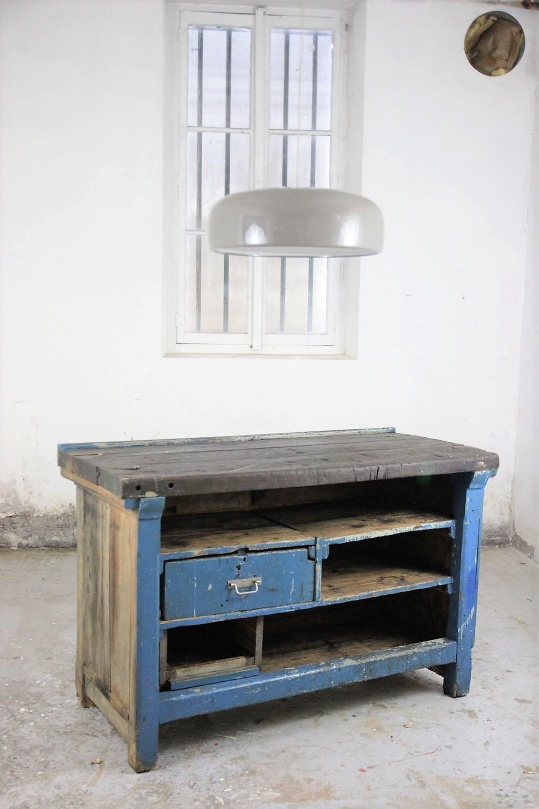 Industrial workbench in oak