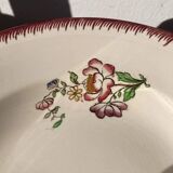 Set of 8 deep iron earth flower plates