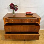Mid Century Retro Teak Chest of Drawers by Austinsuite Circa 1960  A stunni