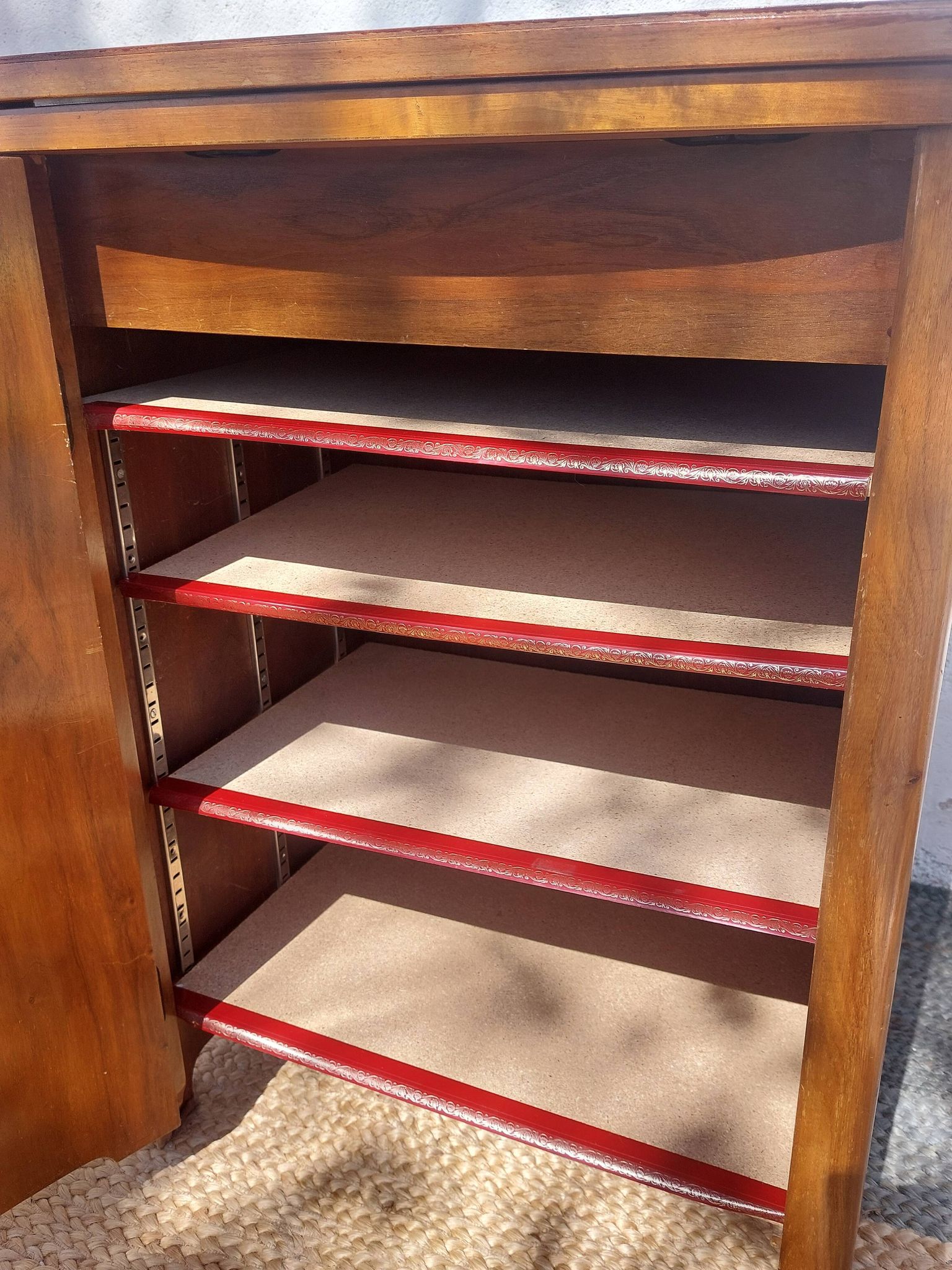 small wooden piece of furniture, vintage