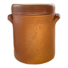Stoneware mustard pot with lid