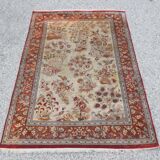 Tapis d'orient ghoum-qom soie iran persan 98 x 148 cm