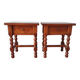 Paire de tables de chevet vintage classique