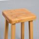 Pine stool by Charlotte Perriand, Les Arcs, France