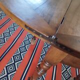 Round or half-moon oak table