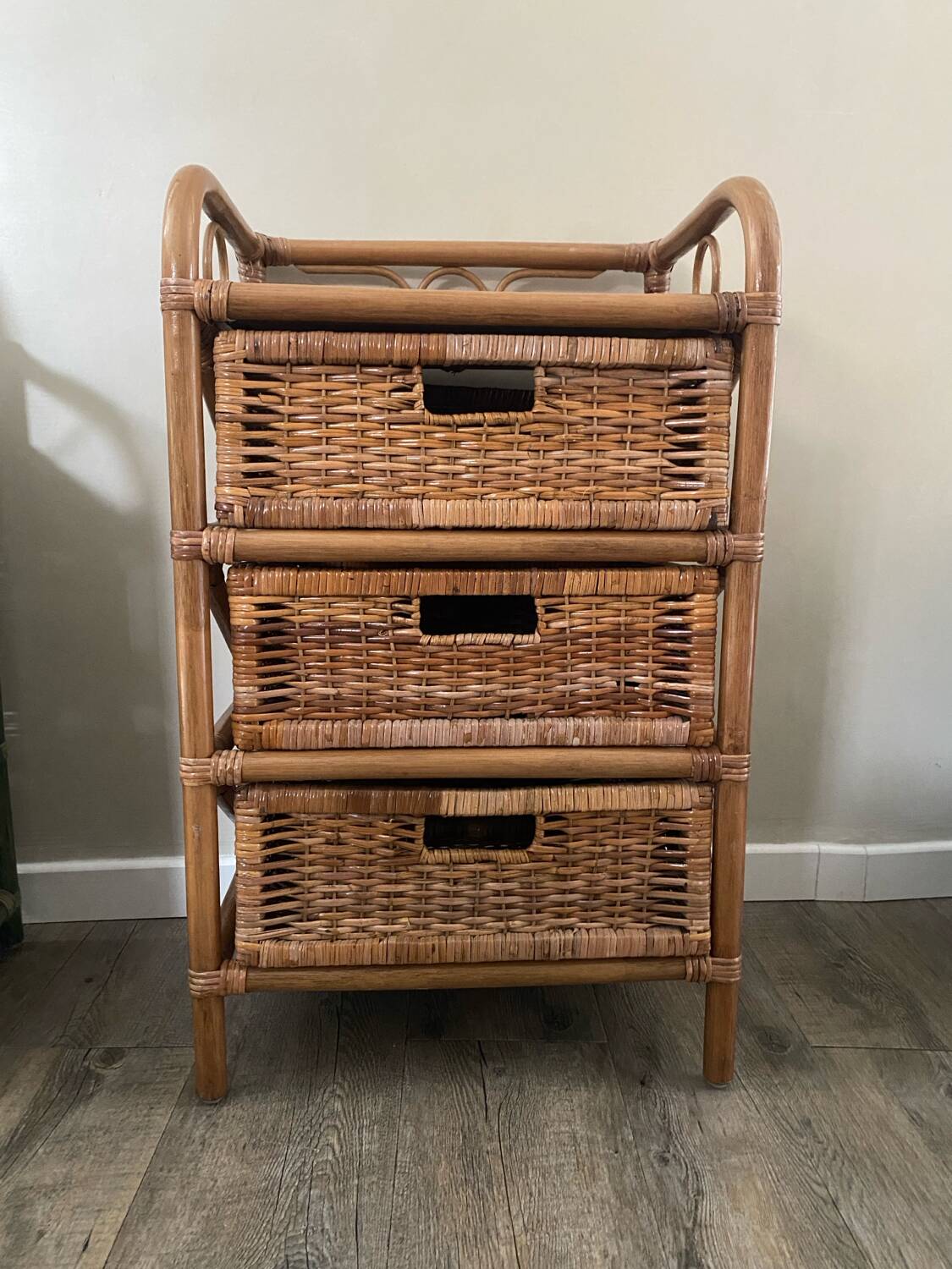 Meuble rotin vintage