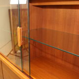 johannes Andersen teak lighted display cabine For Silkeborg Denmark