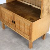 brutalist bookcase | wall cabinet | oak | 60s | Danish (2)