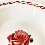 Plat avec décor de rose