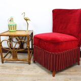 Rattan bedside table