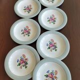 8 semi-deep plates Salins Opaceline 702