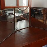King size triptych barber mirror