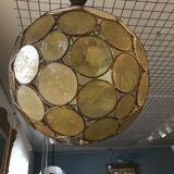 Vintage glass ball pendant light