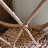 Fauteuil en rotin vintage