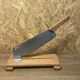 Antique bread cut, stainless steel blade, wooden base, vintage chic countryside