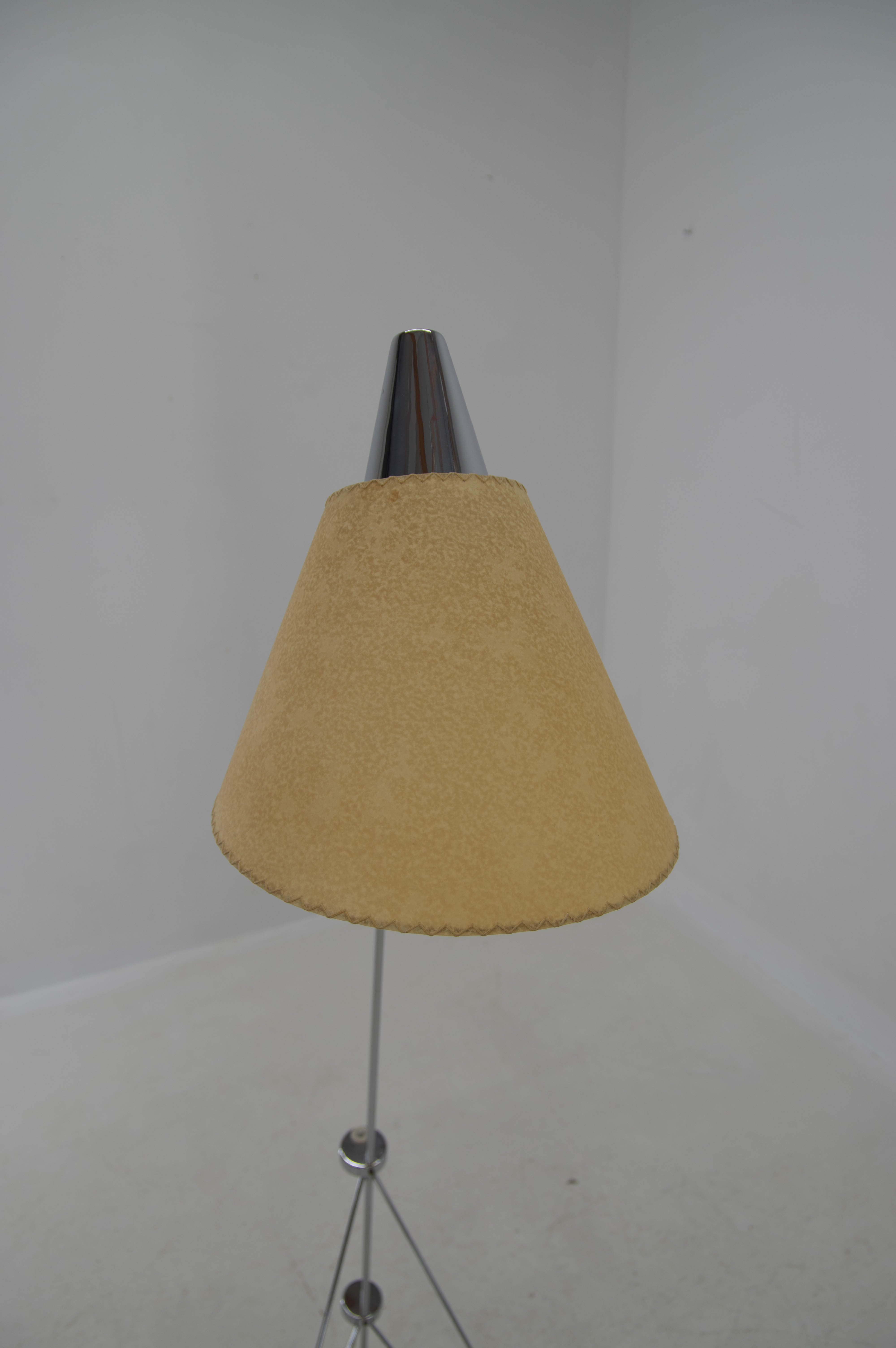 Floor lamp by Hurka for Napako, 1950s, restored