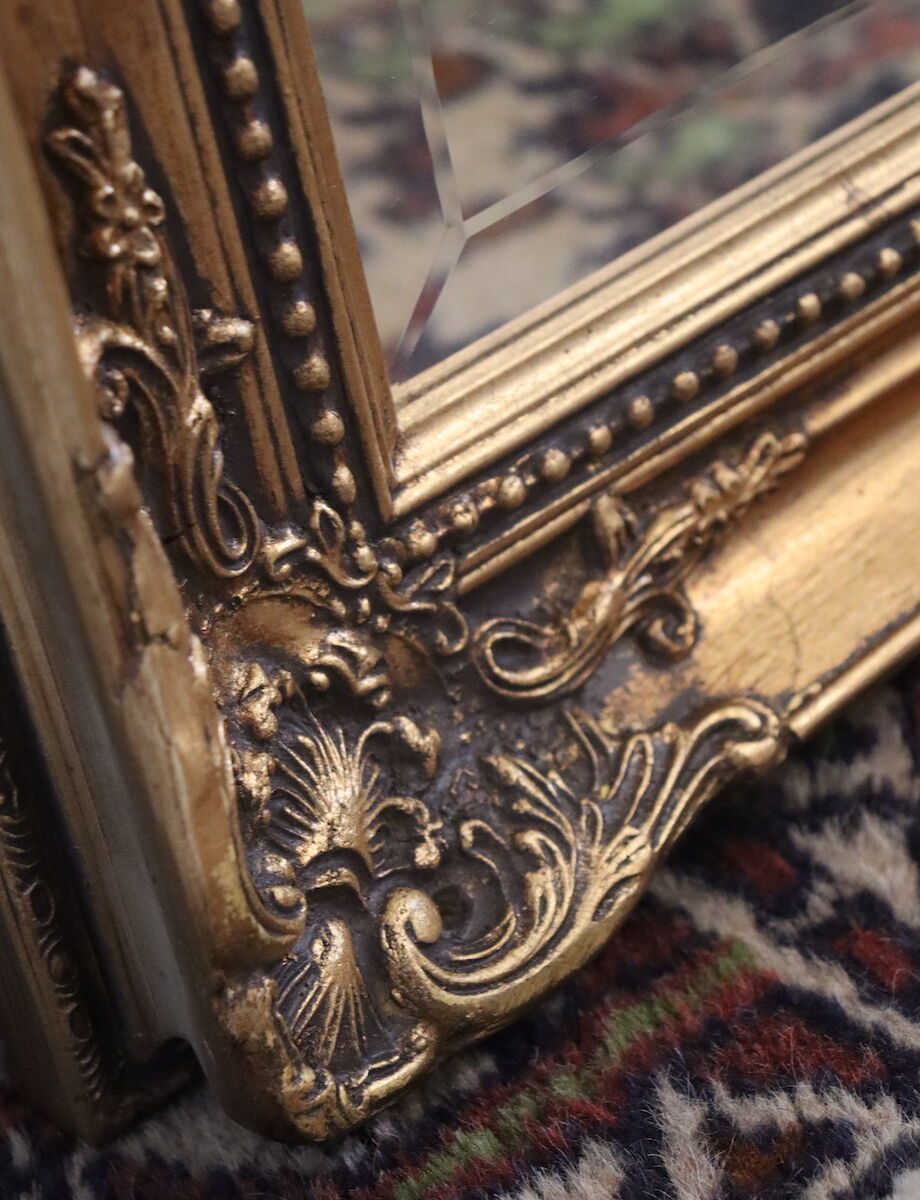 Large rectangular mirror in Louis XV style 147x85cm