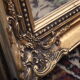 Large rectangular mirror in Louis XV style 147x85cm