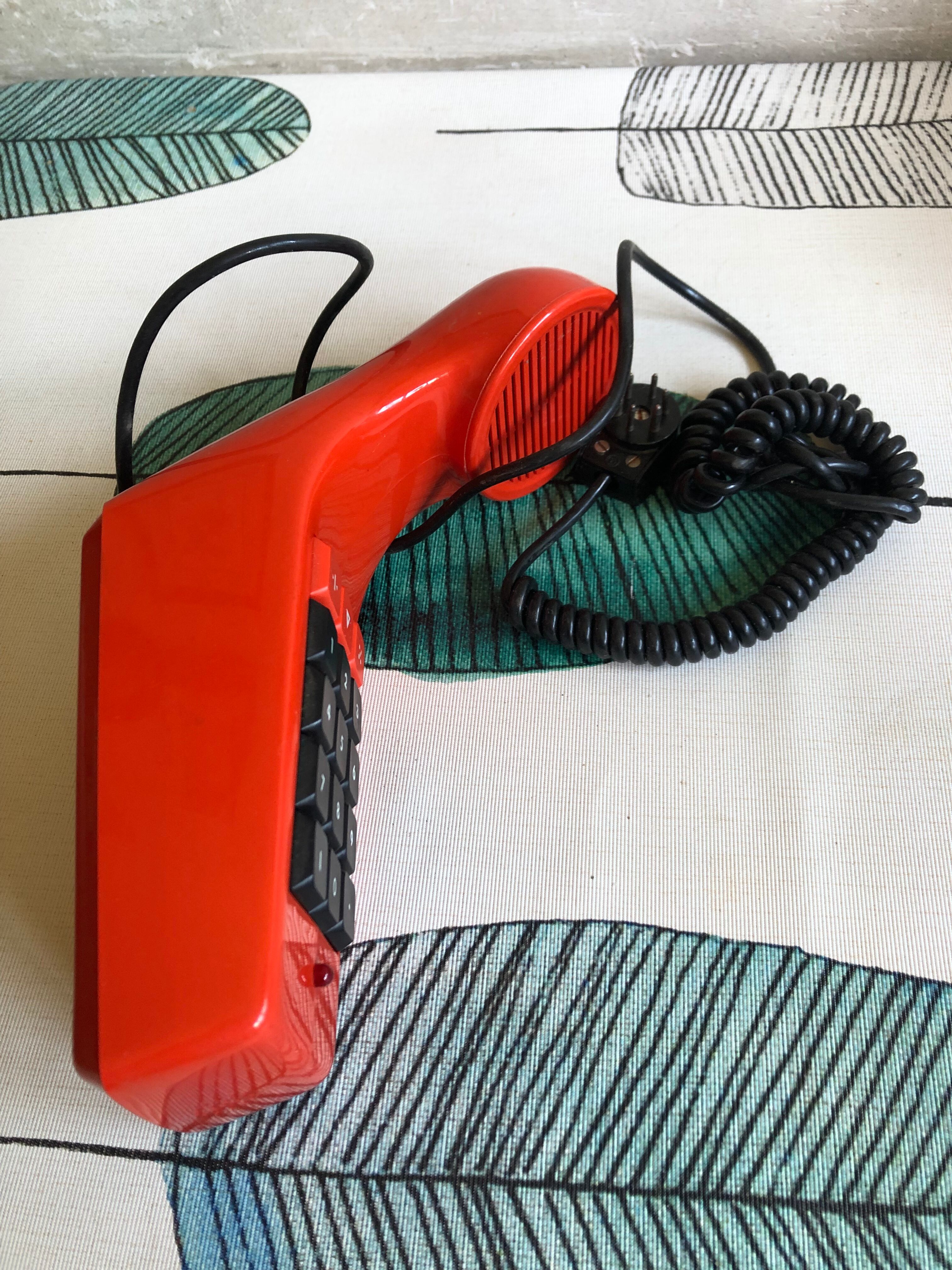 Orange phone ABS Made in Sweden Vintage 70s