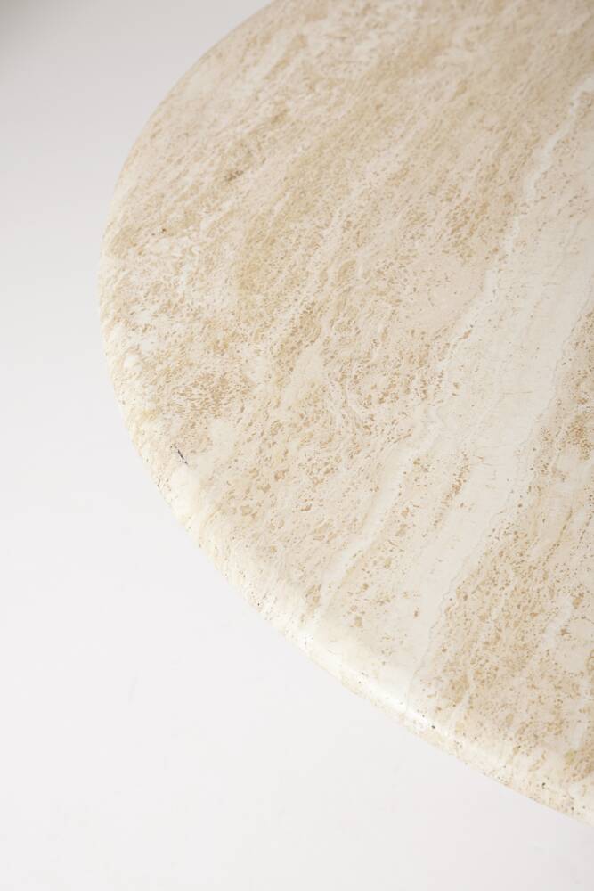 Travertine dining table