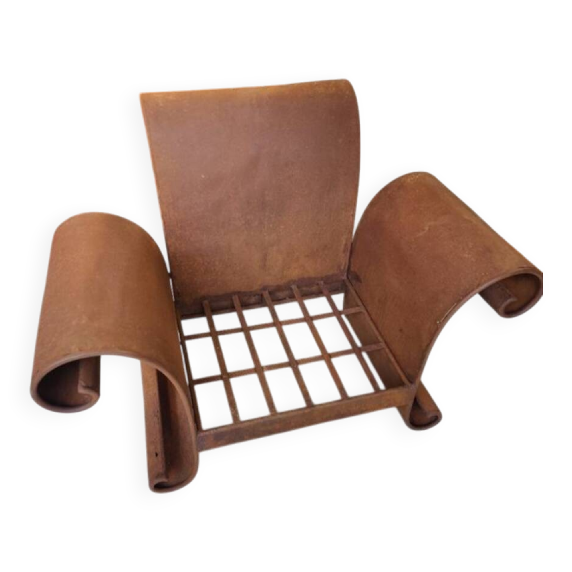 Handcrafted ironwork armchair