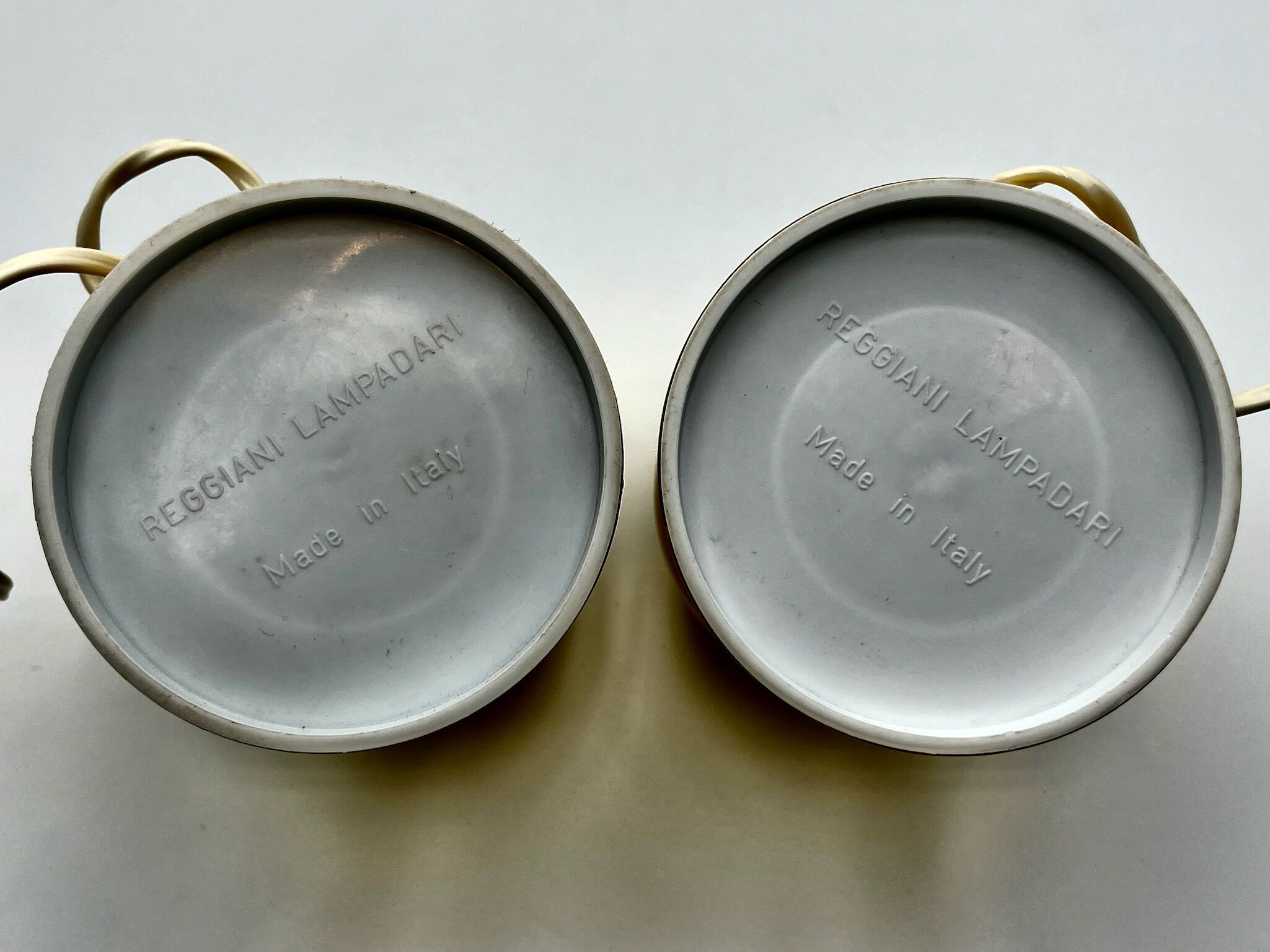 Set of 2 Eyeball Lamp - Reggiani - 60s lamps - space age desk lamp