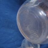 Lot of 2 crystal carafes hand-sized ass millstone