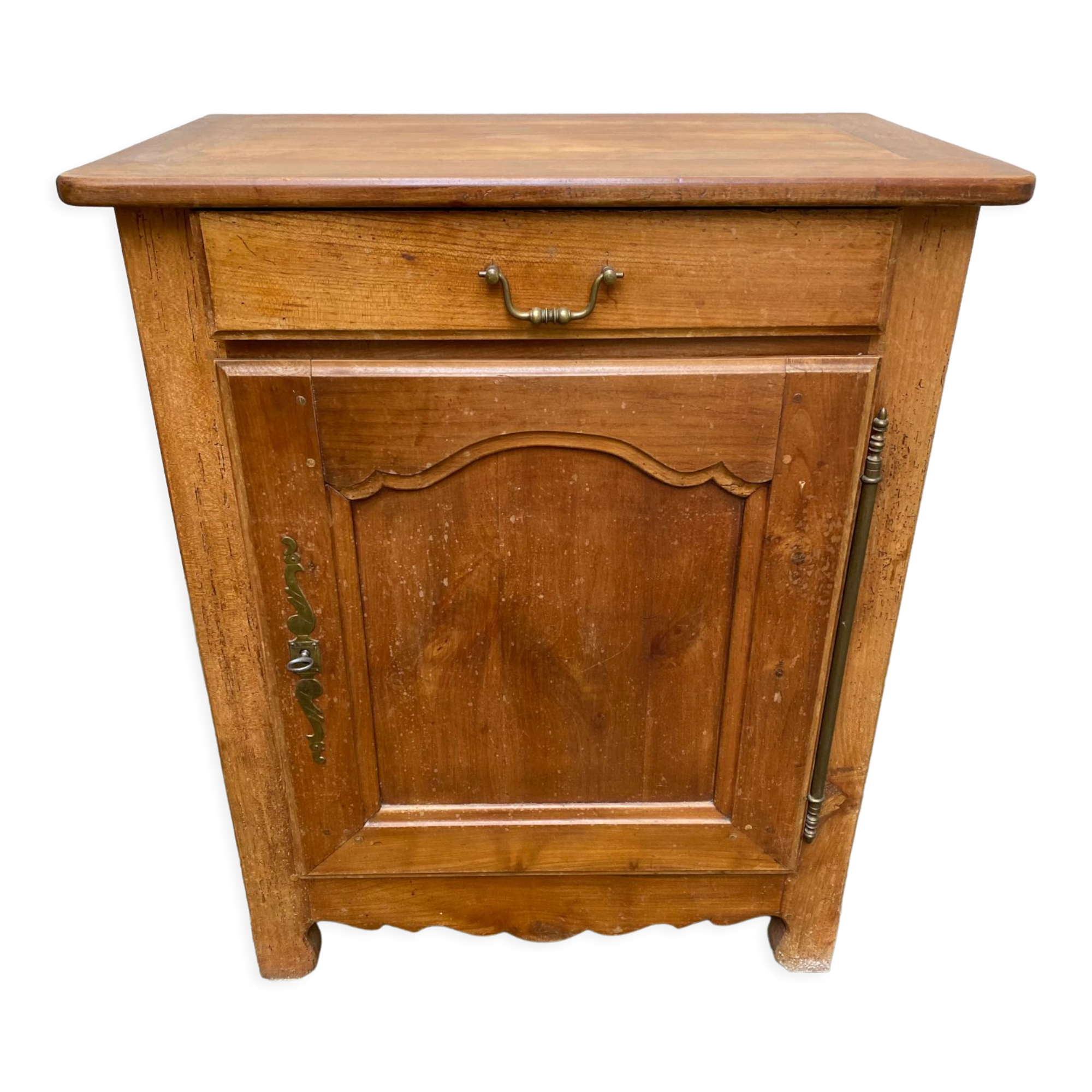 Cherry wood jam cupboard with 1 door and 1 drawer