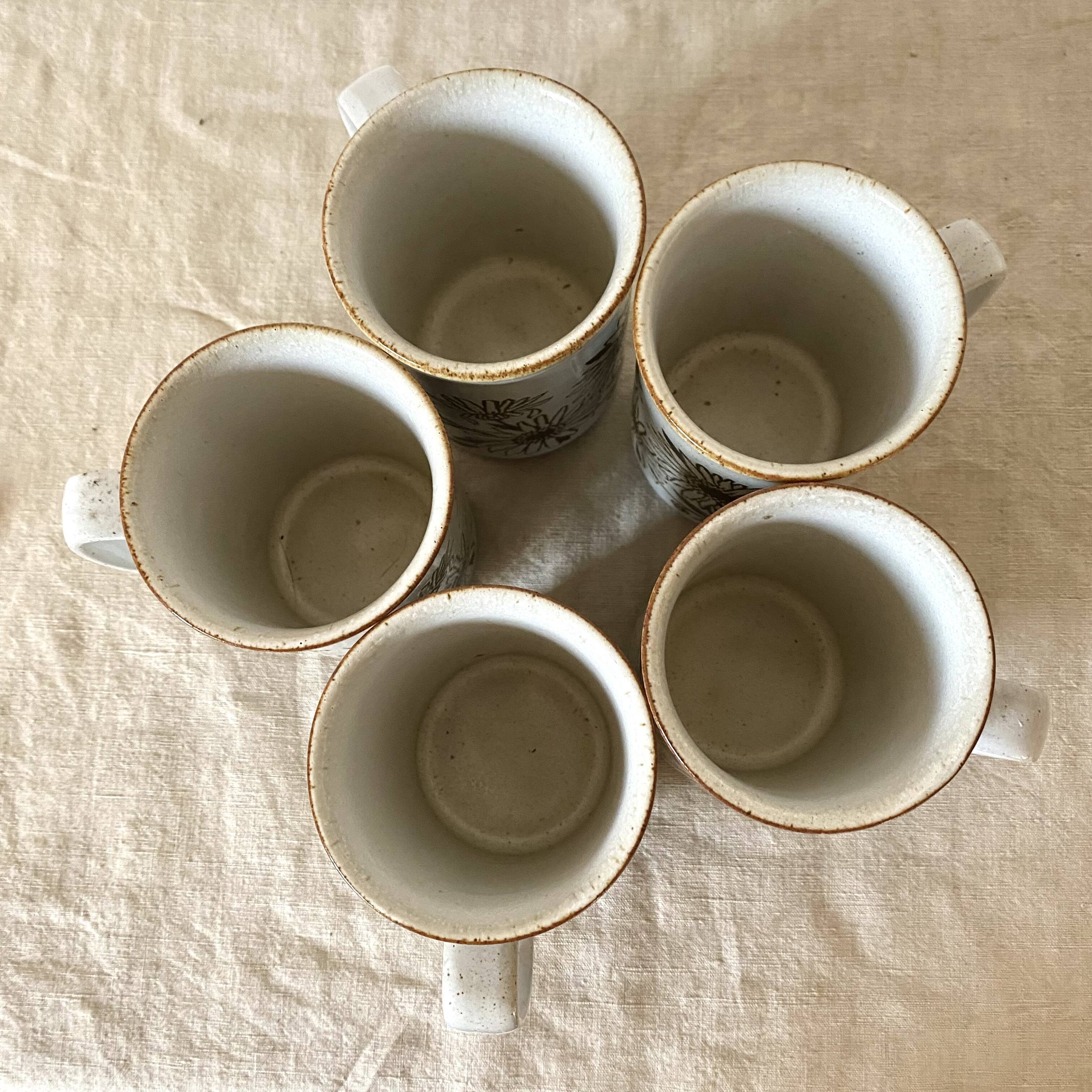 Duncon ceramics mugs, Made in Scotland, 70s