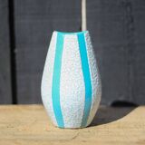 Jopeko fat lava vintage blue ceramic vase, pottery, collection, decorative vase, interior decor